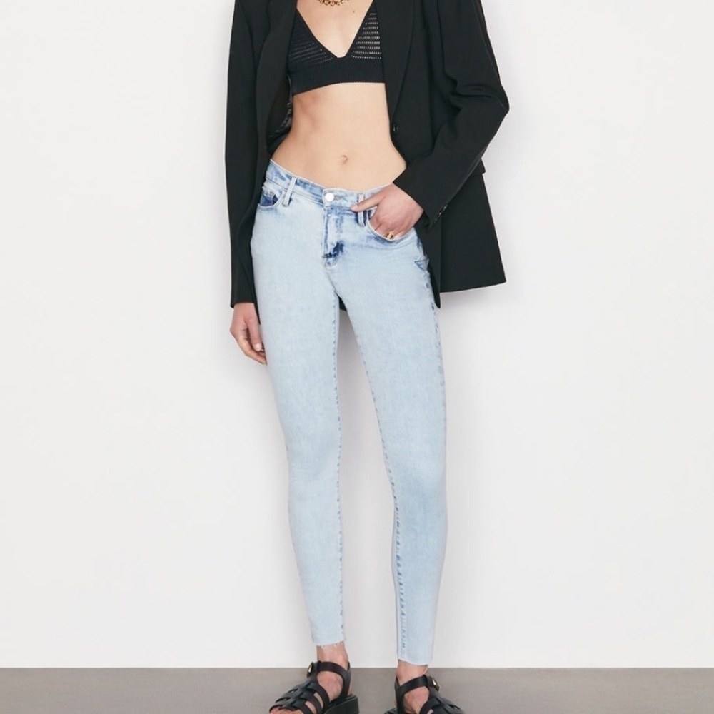 Frame Le Skinny De Jeanne Crop 26 Light‎ Denim Jeans